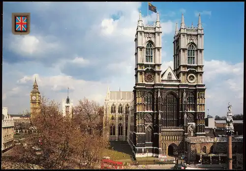 Postcard London Westminster Abbey 1980