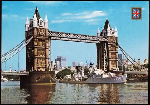 Postcard London Tower Bridge Ziehbrücke El Puente de la Torre 1980