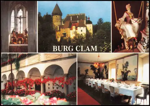 Clam (Gemeinde Klam) BURG CLAM Burgmuseum Burgkapelle (Mehrbildkarte) 1990