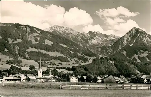 Ansichtskarte Fischen im Allgäu Stadtpartie 1962