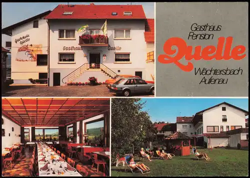 Aufenau-Wächtersbach Mehrbildkarte Gasthaus und Pension  Familie Krämer 1975