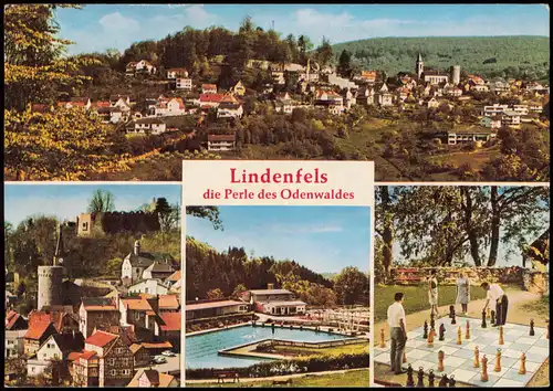 Lindenfels (Bergstraße) Mehrbildkarte der Perle im Odenwald 1984