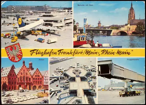 Flughafen-Frankfurt am Main Rhein-Main Flughafen (Mehrbildkarte) 1975