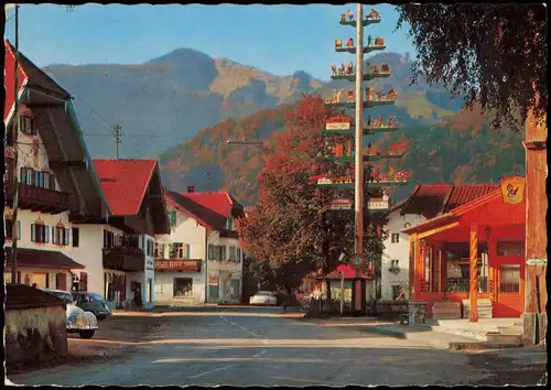 Ansichtskarte Grassau Straßen Ansicht, Dorfplatz 1960
