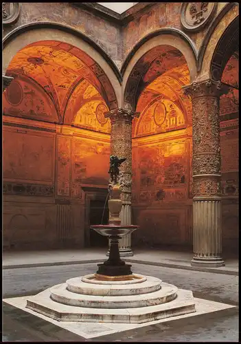 Cartoline Florenz Firenze Palazzo Vecchio cortile 1985