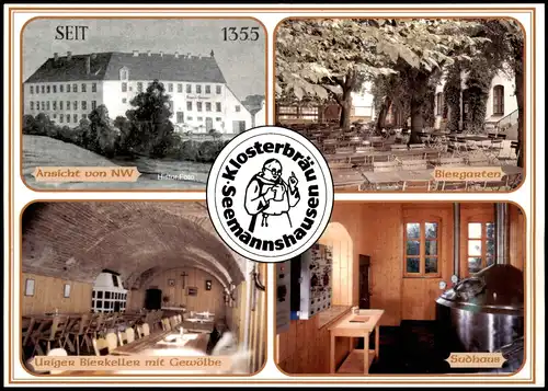 Ansichtskarte Gangkofen MB Kloster Seemannshausen Brauerei 1999