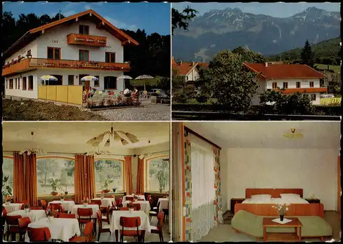Ansichtskarte Frasdorf 4 Bild Gaststätte - Café Sonnenhof 1974