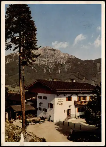 Ansichtskarte Bad Reichenhall Berghof Schroffen 1961