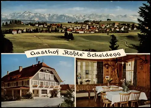 Ansichtskarte Scheidegg Gasthof Rößle Scheidegg 1979