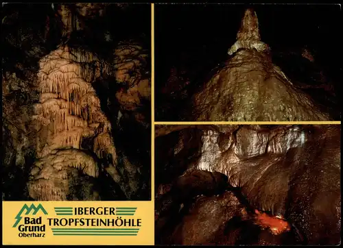 Bad Grund (Harz) Iberger Tropfsteinhöhle Zwerge Wasserfall MB 1978
