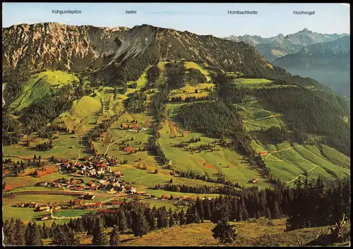 Oberjoch-Bad Hindelang Bergwelt von Oberjoch - Künstlerkarte 1982