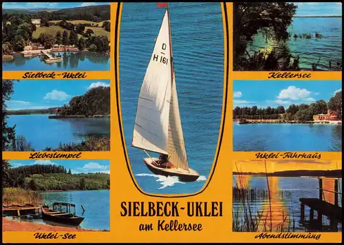 Ansichtskarte Sielbeck-Eutin MB Ukleisee/ Ugleisee Segelboote 1985