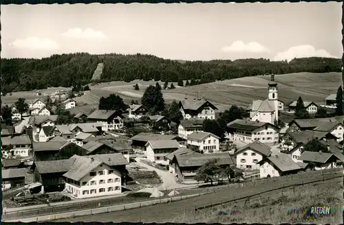 Ansichtskarte Rieden Allgäu Stadtpartie 1963