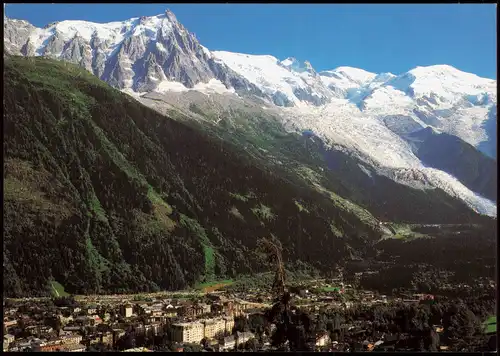 Chamonix-Mont-Blanc Panorama-Ansicht, Vue générale de la station 1990