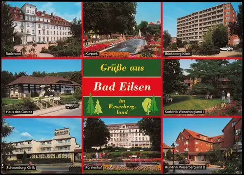 Bad Eilsen Mehrbildkarte Badehotel, Stadtteilansichten uvm. 1999