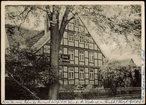 Ansichtskarte Steinbergen-Rinteln Pension Prinzenhof 1961