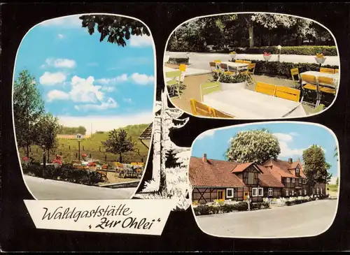 Klein Döhren-Liebenburg (Harz) Waldgaststätte Zur Ohlei, Mehrbildkarte 1970