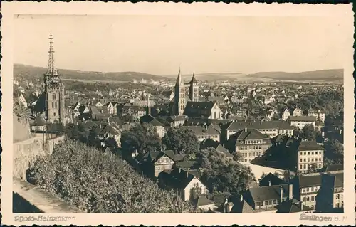 Ansichtskarte Esslingen Blick über die Stadt 1931