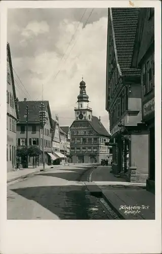 Ansichtskarte Kirchheim unter Teck Marktstrasse - Fotokarte 1939