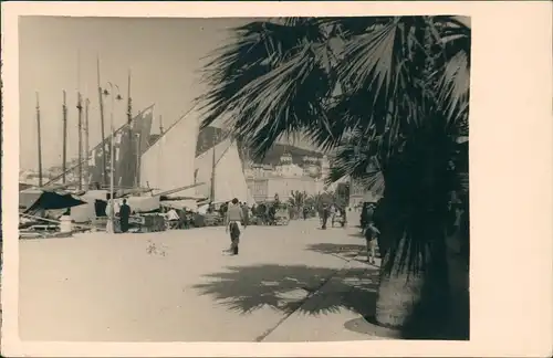 Postcard Orebić Partie im Hafen 1935