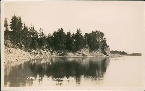 Postcard Vermont VIEW OF LAKE CHAMPLAIN Vermont 1929