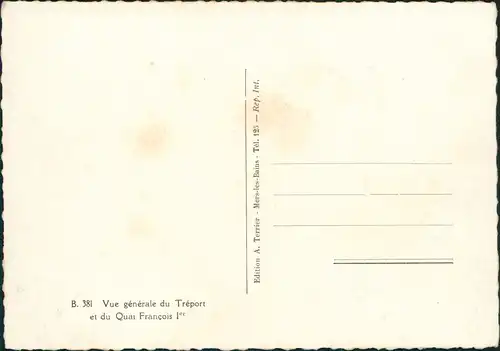 CPA Le Tréport Vue générale 1938