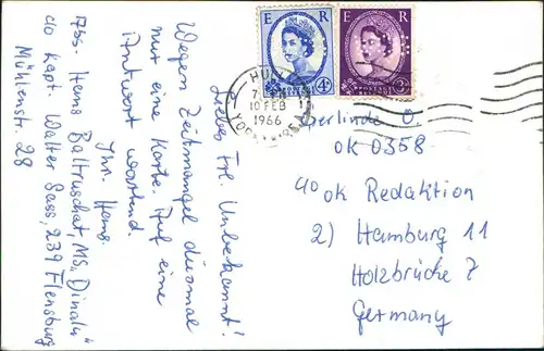 Kingston upon Hull GLIMPSE OF GOOLE FROM THE RIVER BANK-ARJAY 1966