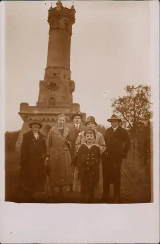 Ansichtskarte Wetter (Ruhr) Familie vor Harkortturm 1925 Privatfoto