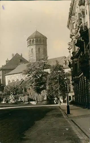 Foto Bayreuth Straßenpartie, Altes Schloß 1949 Privatfoto  gel. Notopfer Berlin