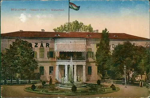 Postcard Budapest Császár fürdö - Kaiserbad. 1914