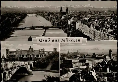 Ansichtskarte München Stadtteilansichten - 3 Bild 1972