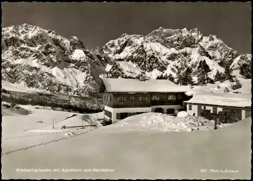 Ansichtskarte Berchtesgaden Wimbachgriesalm mit Alpelhorn und Hochkalter 1978