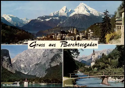 Ansichtskarte Berchtesgaden 3 Bild: Ramsau St. Bartholoma 1973