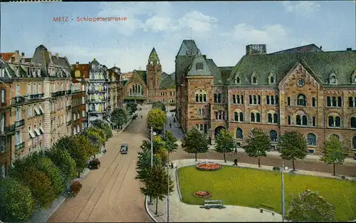 CPA Metz Bahnhof / La Gare Schlageterstrasse 1934