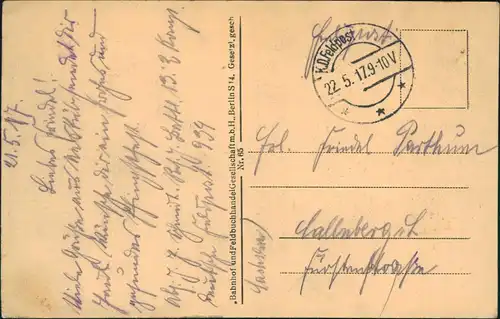 Postcard Skopje Скопје Üsküp Türkischer Friedhof WK1 1917  gel. Feldpoststempel