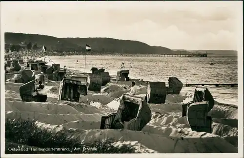 Ansichtskarte Timmendorfer Strand Am Strande - Strandkörbe 1933