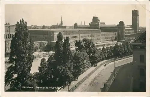 Ansichtskarte München Deutsches Museum, Straße - Fotokarte 1933