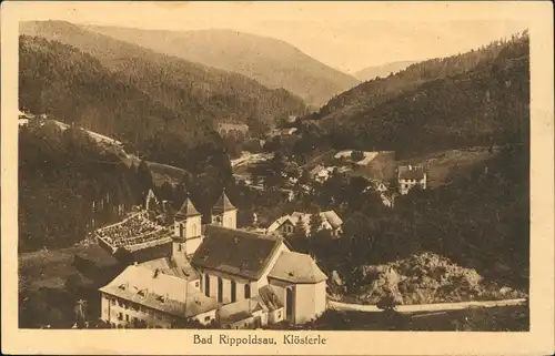 Ansichtskarte Bad Rippoldsau-Bad Rippoldsau-Schapbach Klösterle 1925