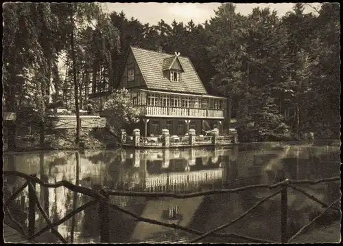 Ansichtskarte Bad Münder (Deister) Ausflugsgaststätte Waldschlößchen 1957