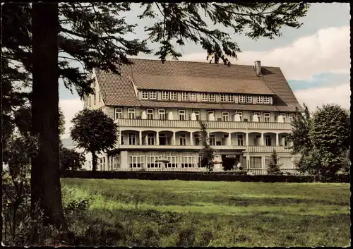 Ansichtskarte Hahnenklee-Goslar HOTEL DER WALDGARTEN Bes. L. Weissleder 1960