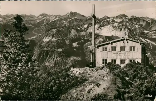 Ansichtskarte Pfronten (Allgäu) Ostlerhütte am Breitenberggipfel 1958