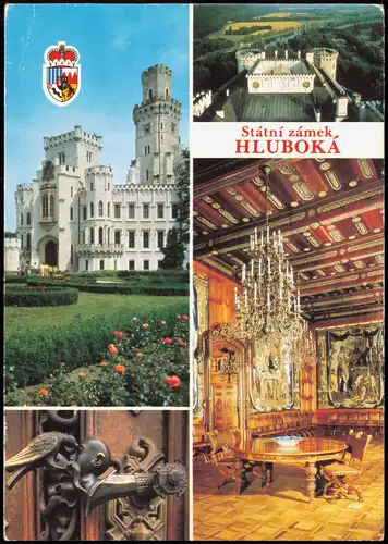 Postcard Frauenberg Hluboká nad Vltavou Schloß - Mehrbild 1991