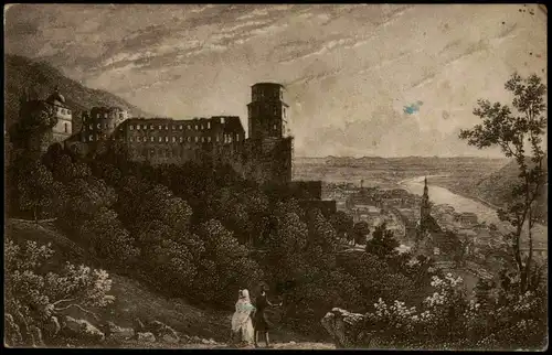 Heidelberg Heidelberger Schloss Nach e. Bilde von C. Frommel. 1913