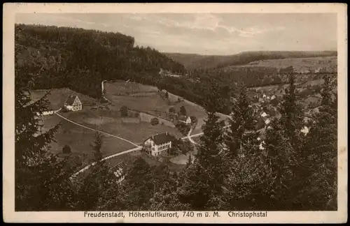 Ansichtskarte Freudenstadt 740 m ü. M. Christophstal 191