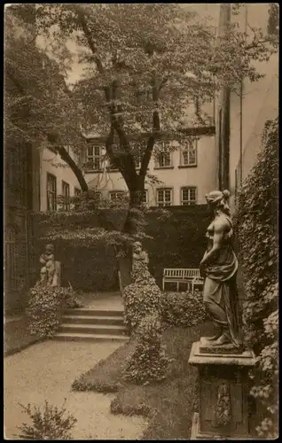 Ansichtskarte Frankfurt am Main Goethe Museum - Rückansicht 1916