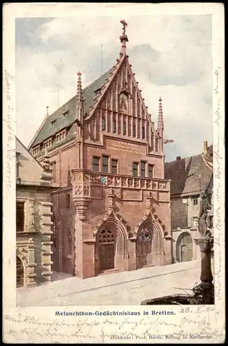 Bretten Melanchthonhaus Architekt: Prof. Herm. Billing in Karlsruhe. 1913