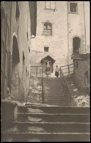 Ansichtskarte Innsbruck Kind, Treppe - Jesuskreuz 1912