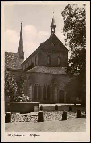 Ansichtskarte Maulbronn Kloster, Springbrunnen 1932