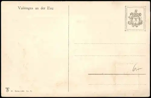 Ansichtskarte Vaihingen an der Enz Partie am Fluß 1928