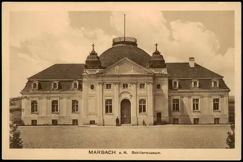 Ansichtskarte Marbach am Neckar Schillermuseum. 1922